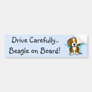 Kawaii Star Beagle Bumpersticker