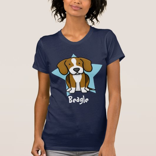 Kawaii Star Beagle Dames T-Shirt (Voorkant)
