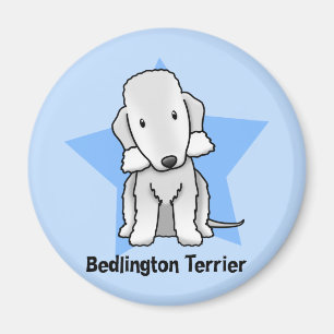 Kawaii Star Bedlington Terrier Magneet