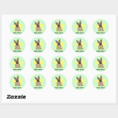 Kawaii Star Belgische Malinois Ronde Sticker (Vel)