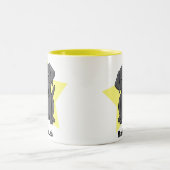 Kawaii Star Black Lab Tweekleurige Koffiemok (Center)