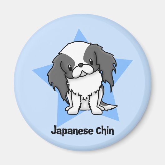 Kawaii Star Blk Japanse kin Magneet (Voorkant)