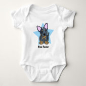Kawaii Star Blue Heeler Baby Creeper Romper (Voorkant)