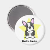Kawaii Star Boston Terrier Magneet (Voorkant / Achterkant)