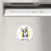 Kawaii Star Boston Terrier Magneet (Insitu (Vaatwasser))