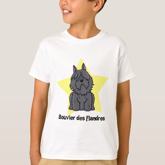 Kawaii Star Bouvier des Flandres T-shirt (Voorkant)