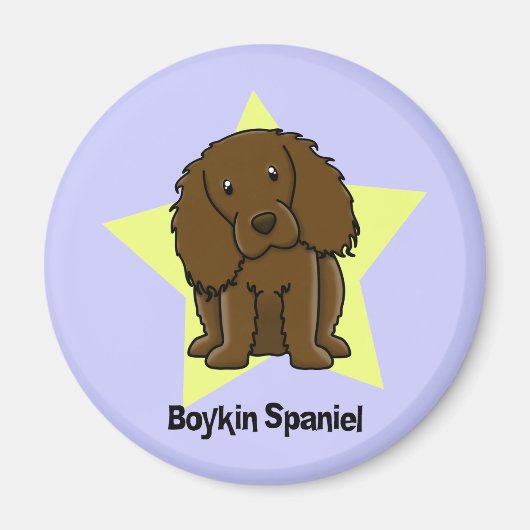 Kawaii Star Boykin Spaniel Magneet (Voorkant)