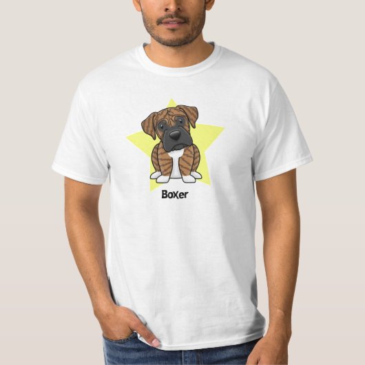Kawaii Star Brindle Boxer T-shirt (Voorkant)