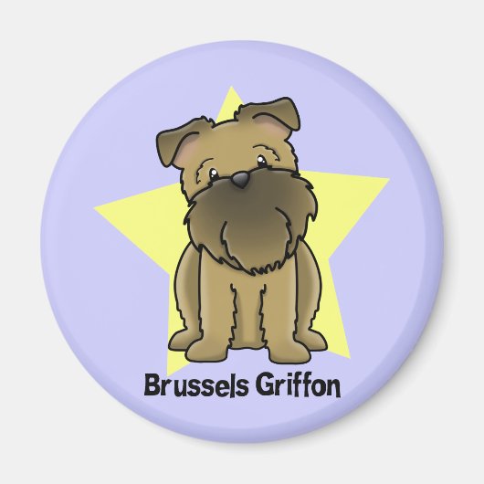 Kawaii Star Brussel Griffon Magneet (Voorkant)
