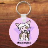 Kawaii Star Chinese Crested Sleutelhanger (Voorkant)