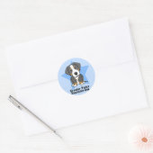 Kawaii Star Grote Zwitserse Berghond Ronde Sticker (Envelop)