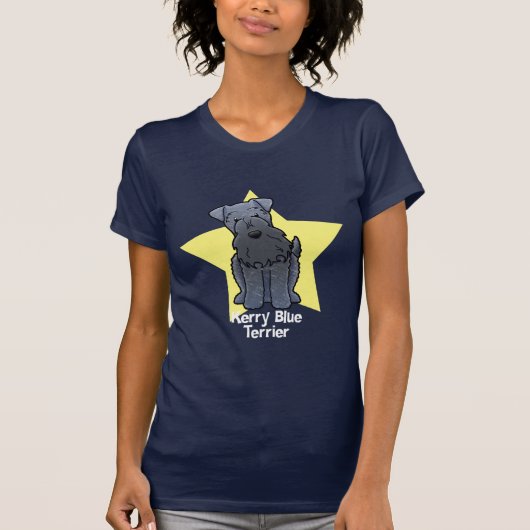 Kawaii Star Kerry Blue Terrier T-shirt (Voorkant)