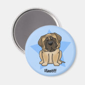 Kawaii Star Mastiff Magneet (Voorkant / Achterkant)