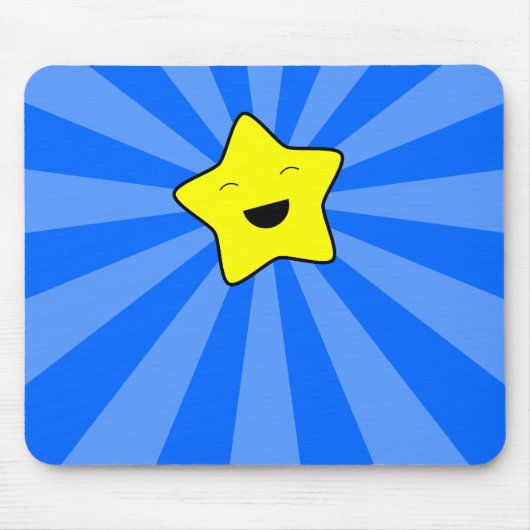 Kawaii Star Mousepad Muismat (Voorkant)