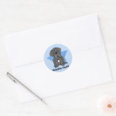 Kawaii Star Neapolitan Mastiff Ronde Sticker (Envelop)