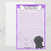 Kawaii Star Newfoundland Stationery Briefpapier (Voorkant / Achterkant)