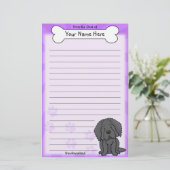Kawaii Star Newfoundland Stationery Briefpapier (Staand voorkant)