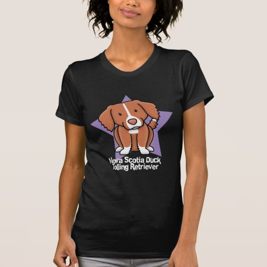 Kawaii Star Nova Scotia Duck Tolling Retriever T-shirt (Voorkant)