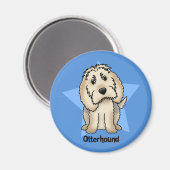 Kawaii Star Otterhound Magneet (Voorkant / Achterkant)