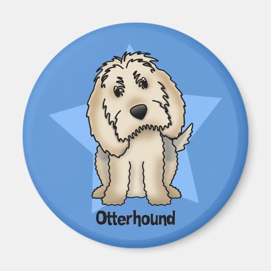Kawaii Star Otterhound Magneet (Voorkant)