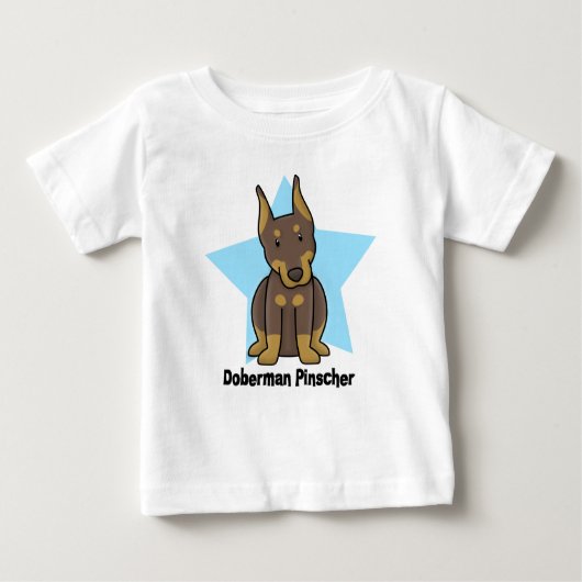 Kawaii Star Red Doberman Pinscher Baby (Voorkant)