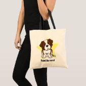 Kawaii Star Saint Bernard Tote Bag (Voorkant (product))
