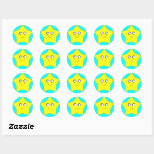 Kawaii Star stickers (Vel)