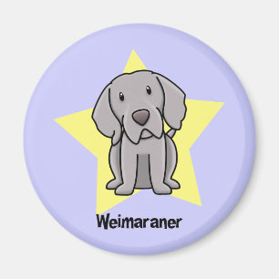 Kawaii Star Weimaraner Magneet
