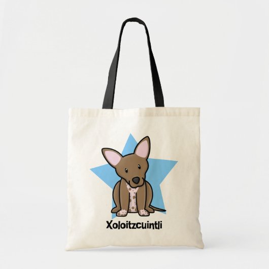 Kawaii Star Xoloitzcuintli Tote Bag (Voorkant)