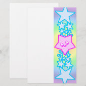 KAWAII STERREN PLEZIER EXPLOSIE BRIEFPAPIER (Voorkant / Achterkant)