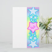 KAWAII STERREN PLEZIER EXPLOSIE BRIEFPAPIER (Staand voorkant)