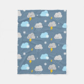 Kawaii Stormy Weather Fleece Deken (Voorkant)