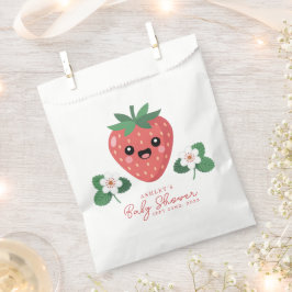 Kawaii Strawberry Baby Shower Bedankzakje