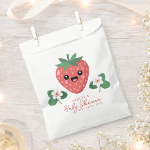 Kawaii Strawberry Baby Shower Bedankzakje