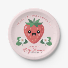 Kawaii Strawberry Baby Shower Papieren Bordje