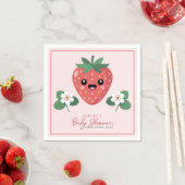 Kawaii Strawberry Baby Shower Servet (Insitu)