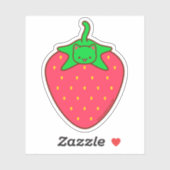 Kawaii STRAWBERRY CAT-Sticker Sticker (Vel)