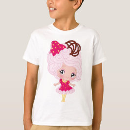 Kawaii Strawberry Delight Girl T-shirt
