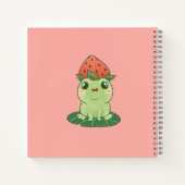 Kawaii Strawberry Frog Anime Pink, op maat gemaakt Notitieboek (Achterkant)