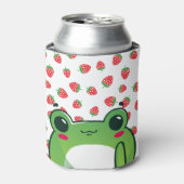 Kawaii Strawberry Frog Blikjeskoeler (Blikje Voorkant)