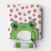 Kawaii Strawberry Frog Blikjeskoeler (Achterkant)