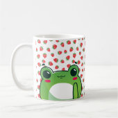 Kawaii Strawberry Frog Koffiemok (Links)