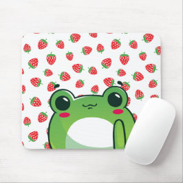 Kawaii Strawberry Frog Muismat