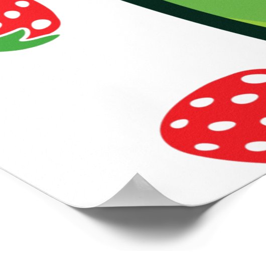 Kawaii Strawberry Frog Poster (Hoek)