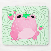 Kawaii Strawberry Frog Softcore Muismat (Voorkant)