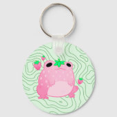Kawaii Strawberry Frog Softcore Sleutelhanger (Achterkant)