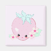 Kawaii Strawberry Magneet (Voorkant)