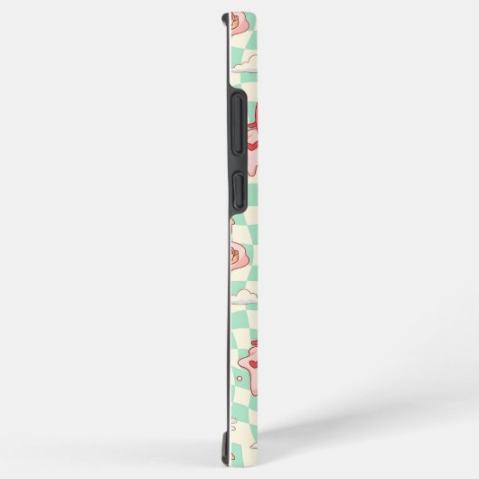 Kawaii Strawberry Picnic Pattern Samsung Galaxy Hoesje (Rechterkant)