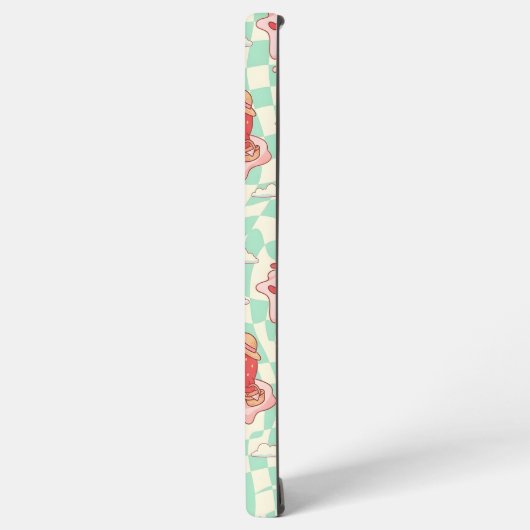 Kawaii Strawberry Picnic Pattern Samsung Galaxy Hoesje (Linkerkant)