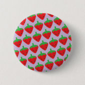 Kawaii Strawberry Ronde Button 5,7 Cm (Voorkant)